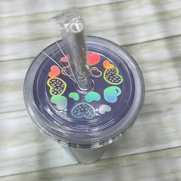 Limited Edition Dunkin Donuts 2024 valentines holographic tumbler - Picture 3 of 5